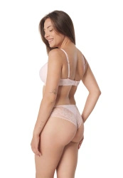 Zestaw Noemi Biustonosz Push Up Gładki + Brazyliany
