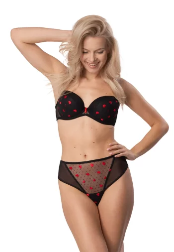 Biustonosz Push Up Z Haftem  Valentine