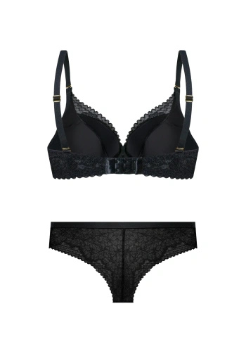 Zestaw Elisabeth Biustonosz Push Up + Brazyliany
