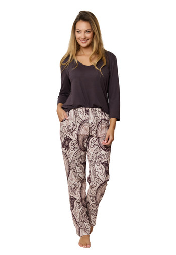 Piżama Bawełniana Długa Iris