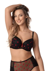 Biustonosz Push Up Z Haftem Valentine