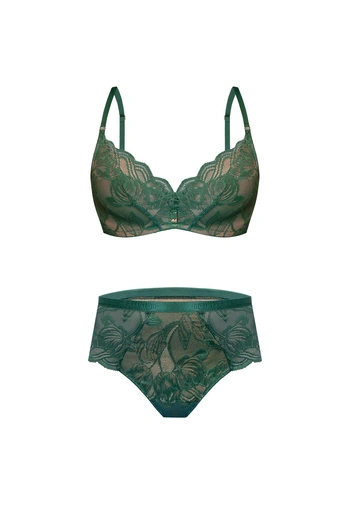 Komplet Carmen Biustonosz Push Up Bez Fiszbin + Brazyliany