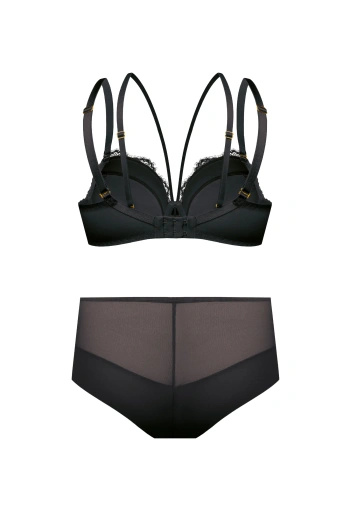 Komplet Rosalia Biustonosz Push Up + Figi Wysokie