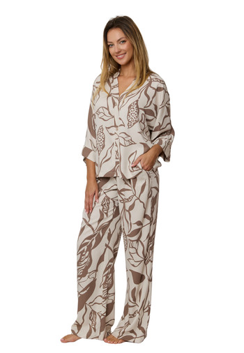 Piżama Bawełniana Długa Luna