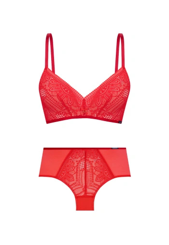 Zestaw Desire Biustonosz Push Up Bez Fiszbin+ Figi Wysokie