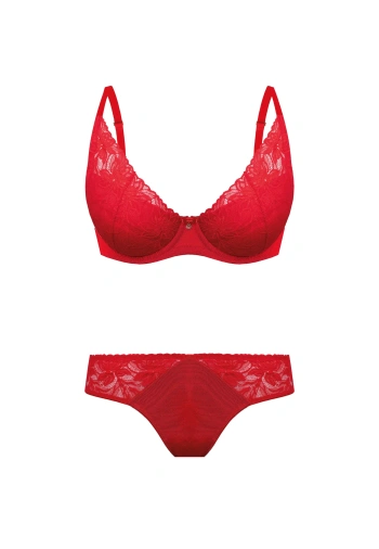 Zestaw Laura Biustonosz Push Up + Brazyliany