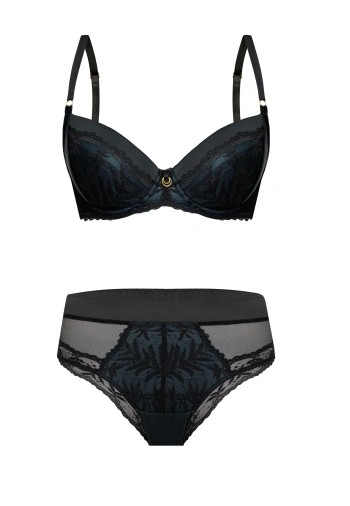 Zestaw Vincenza Biustonosz Push Up + Brazyliany