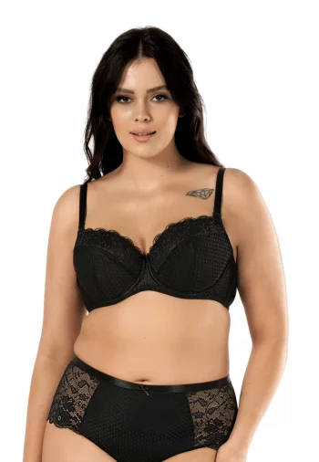 Biustonosz Usztywniany Koronkowy Pia