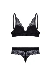 Zestaw Claudia Biustonosz Push Up + Stringi