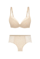 Zestaw Elisabeth Biustonosz Push Up + Figi Koronkowe