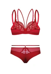 Zestaw Rosalia Biustonosz Soft Ze Strapsami + Brazyliany