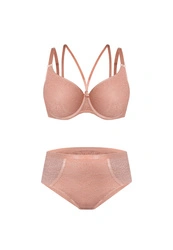 Komplet Camelia Biustonosz Minimizer + Brazyliany