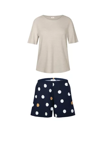 Piżama Wiskozowa W Grochy Oceane