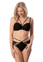 Zestaw Rosalia Biustonosz Push Up Koronkowy + Brazyliany