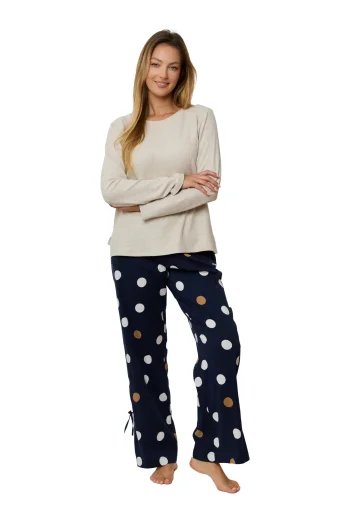 Piżama Wiskozowa Długa Oceane