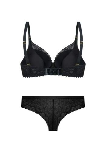 Zestaw Elisabeth Biustonosz Push Up + Brazyliany