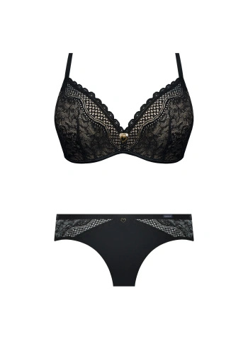 Komplet Clarisa Biustonosz Push Up Bez Fiszbin + Brazyliany