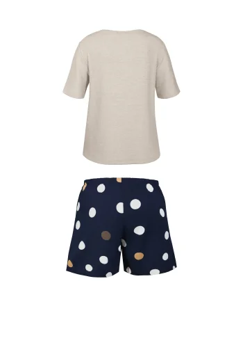 Piżama Wiskozowa W Grochy Oceane