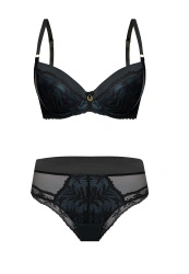 Zestaw Vincenza Biustonosz Push Up + Brazyliany