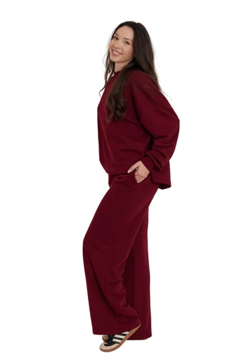 Kolekcja Homewear Bordowa