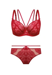 Zestaw Rosalia Biustonosz Soft Ze Strapsami + Brazyliany