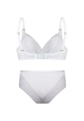 Zestaw Elisabeth Biustonosz Push Up +Wysokie Figi
