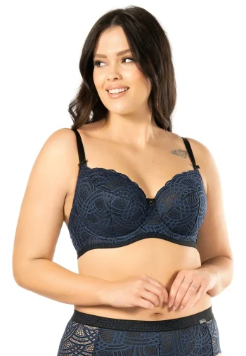 Biustonosz Półusztywniany Koronkowy Debora