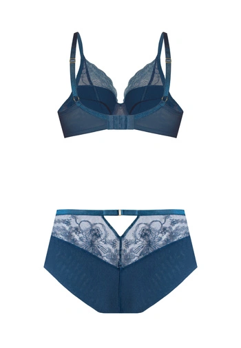 Komplet Charlotte Biustonosz Push Up + Figi Wysokie