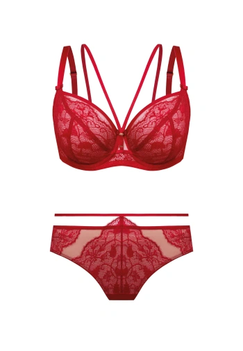 Zestaw Rosalia Biustonosz Soft Ze Strapsami + Brazyliany