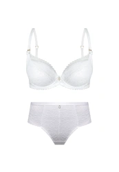Zestaw Elisabeth Biustonosz Push Up +Wysokie Figi