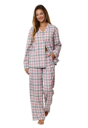 Piżama Bawełniana Długa Koszulowa Stella