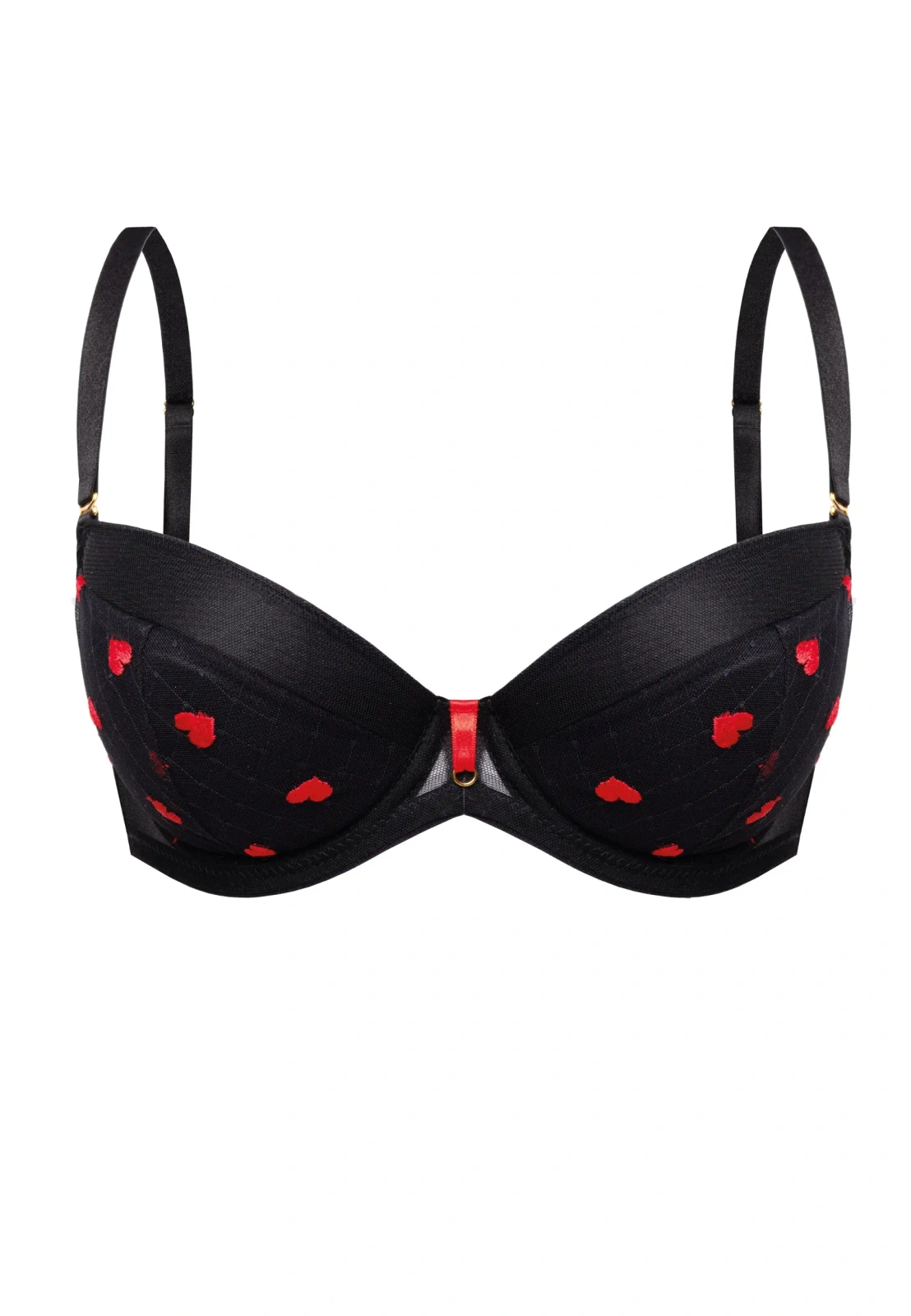 Biustonosz Push Up Z Haftem Valentine