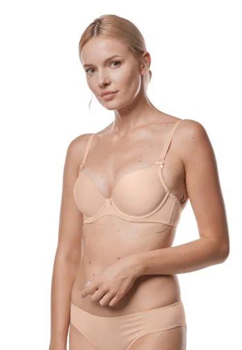 Biustonosz Double Push Up Gładki  Ida