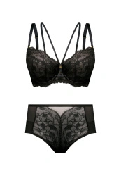 Zestaw Rosalia Biustonosz Push Up + Figi Wysokie