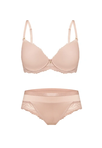Zestaw Pepite II Biustonosz Push Up + Brazyliany