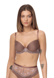 Komplet Cecilia Biustonosz Push Up + Brazyliany 