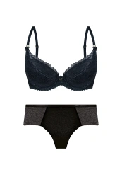 Zestaw Elisabeth Biustonosz Push Up + Figi Wysokie