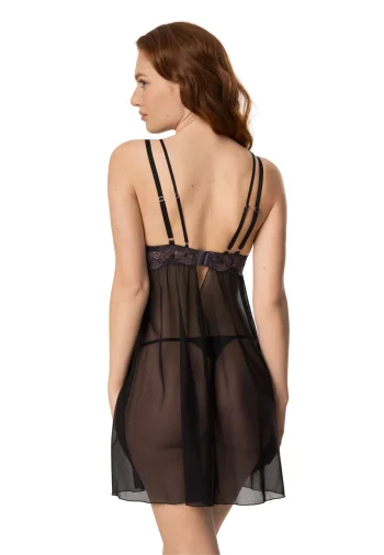 Koszulka Półprzeźroczysyta Violette Ze Stringami