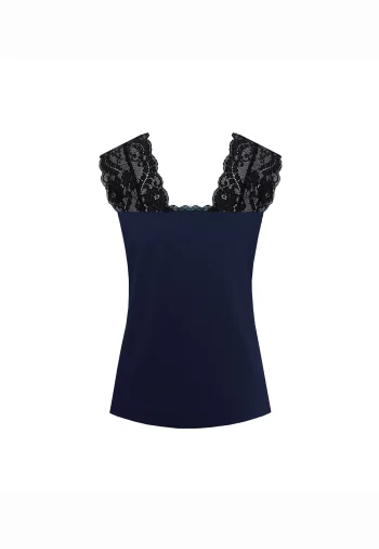 Bluzka Z Koronką Wiskozowa  Margot M&M