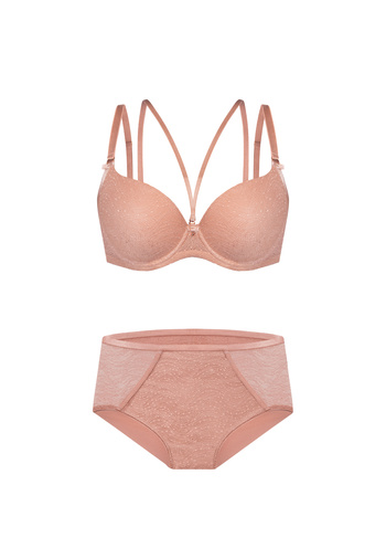 Komplet Camelia Biustonosz Double Push Up + Figi