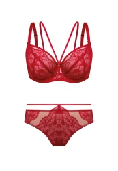 Zestaw Rosalia Biustonosz Soft Ze Strapsami + Brazyliany