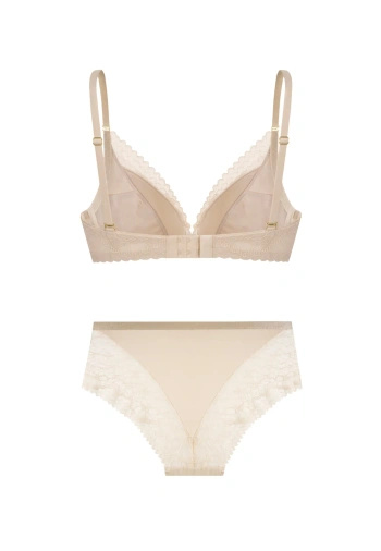 Zestaw Elisabeth Biustonosz Push Up + Figi Koronkowe