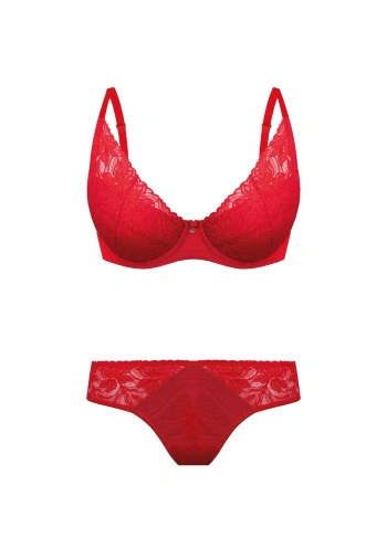 Zestaw Laura Biustonosz Push Up + Brazyliany