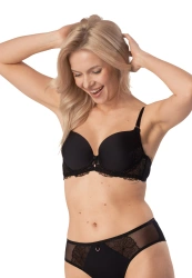 Biustonosz Push Up Z Haftem Roxane