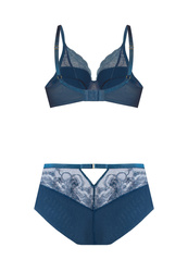 Komplet Charlotte Biustonosz Push Up + Figi Wysokie