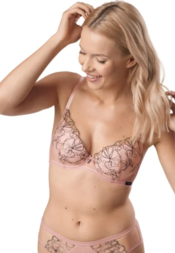 Biustonosz Push-up Z Haftem Andrea