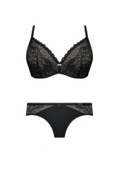 Zestaw Clarisa Biustonosz Push Up Bez Fiszbin + Brazyliany