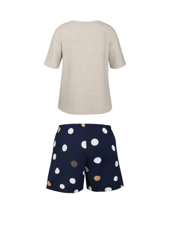 Piżama Bawełniana W Grochy Oceane