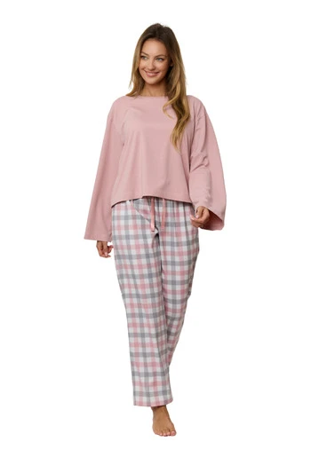 Piżama Wiskozowa W Kratę Stella