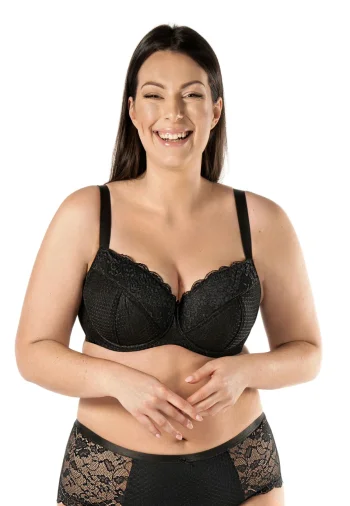 Biustonosz Usztywniany Koronkowy Pia